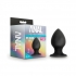 Anal Adventures Platinum Silicone Anal Stout Plug - Large - Black