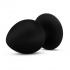 Anal Adventures Platinum Silicone Anal Stout Plug - Large - Black