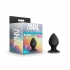 Anal Adventures Platinum Silicone Anal Stout Plug - Medium Black