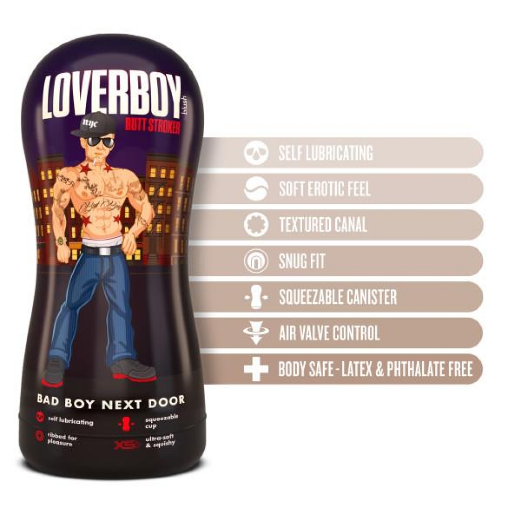 Loverboy Bad Boy Next Door Self Lubricating Stroker - Beige