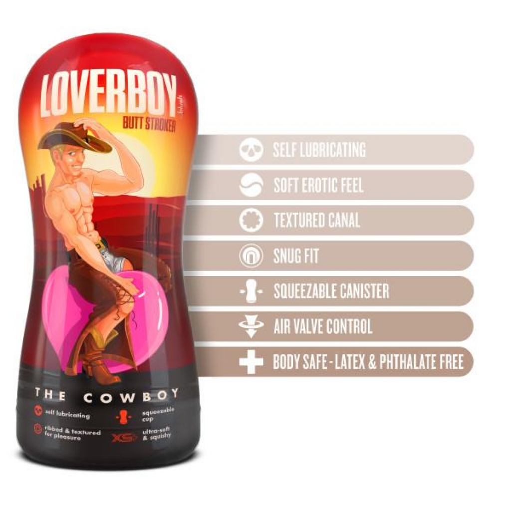 Loverboy Cowboy Self-Lubricating Stroker - Beige