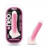 Neo Elite Glow In The Dark 7.5 Inch Silicone Cock with Balls - Neon Pink