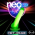 Neo Elite Glow In The Dark Dual Density Cock With Balls - Neon Green