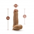 Dr. Skin Collection: Dr. Paul 7.25in Tan Dildo with Balls