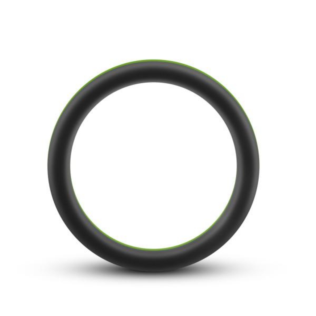 Performance Silicone Go Pro Cock Ring - Black Green