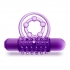 The Player Vibrating Double Strap Cock Ring - Purple