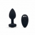 B Vibe Vibrating Jewel Plug - Black Diamond