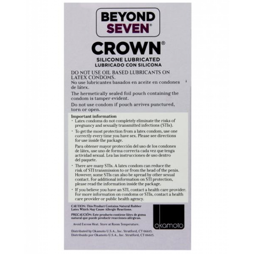 Crown Super Thin Sensitive Latex Condoms - 12 Pack