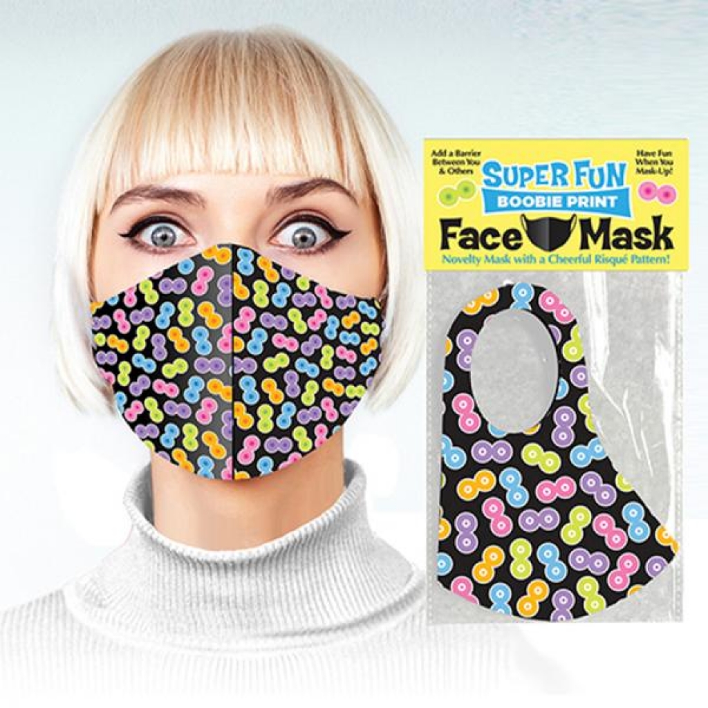 Super Fun Boob Face Mask - Multi-Color