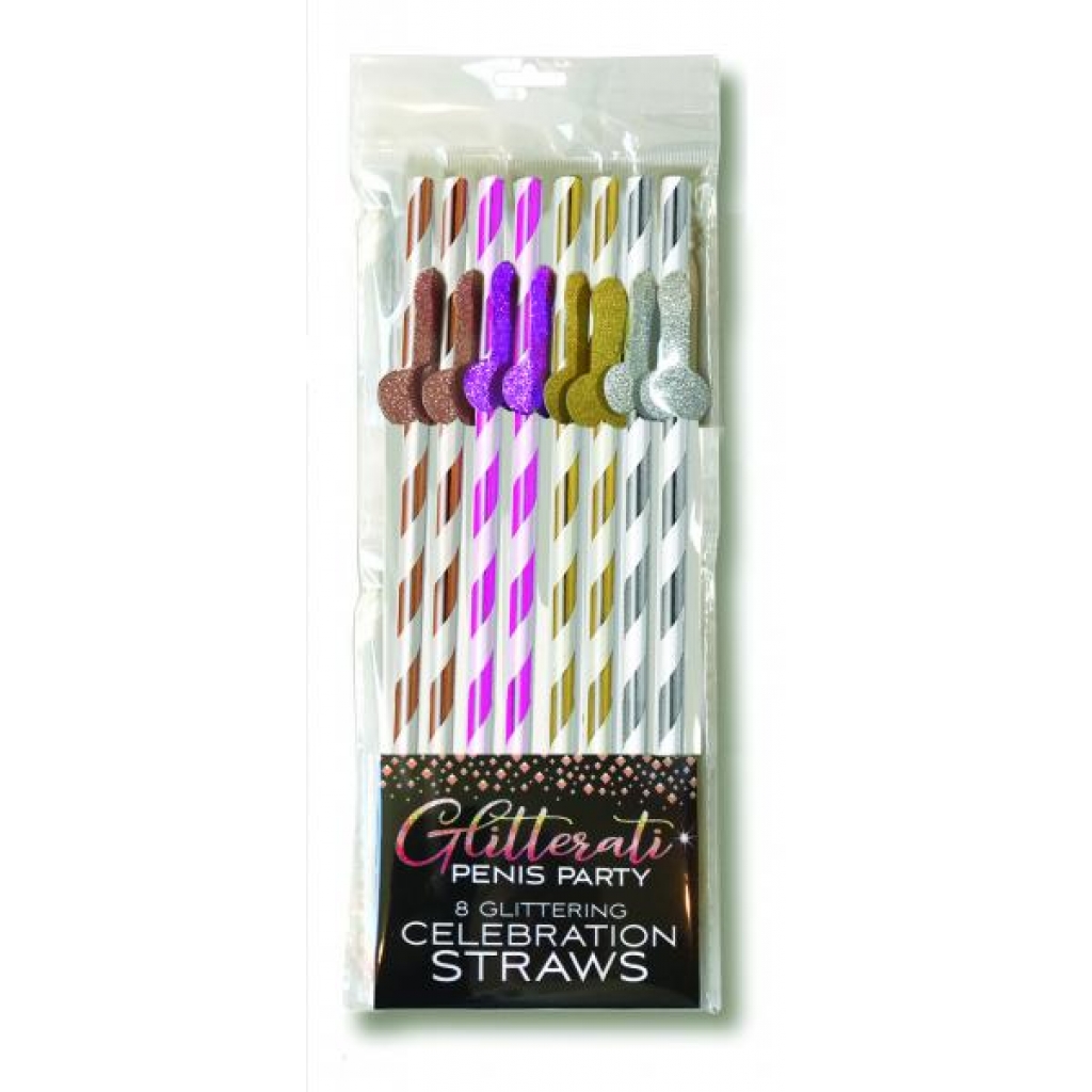 Glitterati Straws - Tall 8 Count