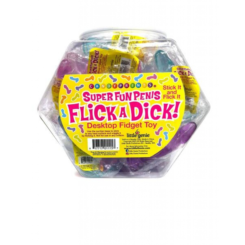 Flick A Dick Fidget Toy 24pc Fishbowl: Fun and Playful Desk Toy