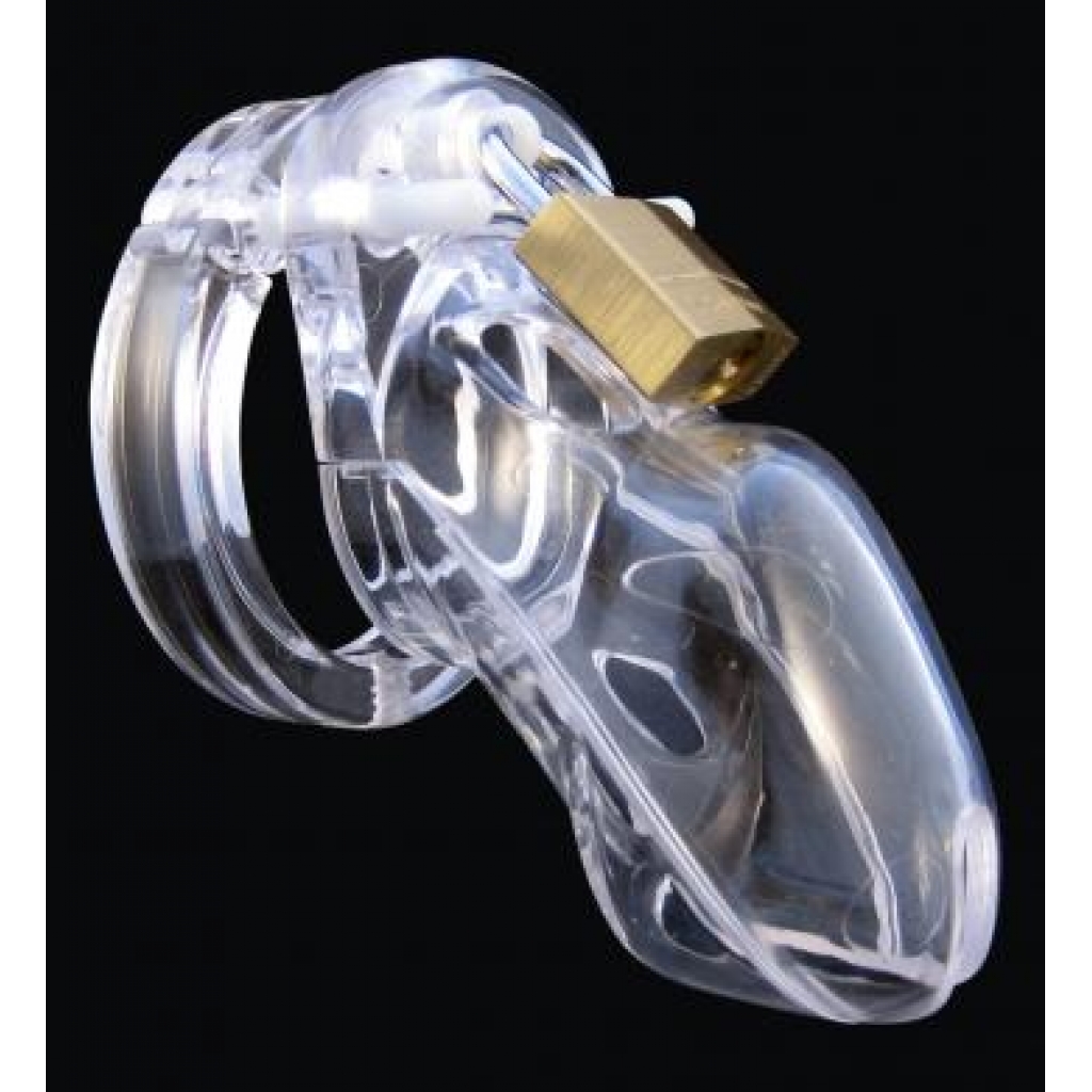 CB-3000 Male Chastity Device - 3 inch Clear Cock Cage