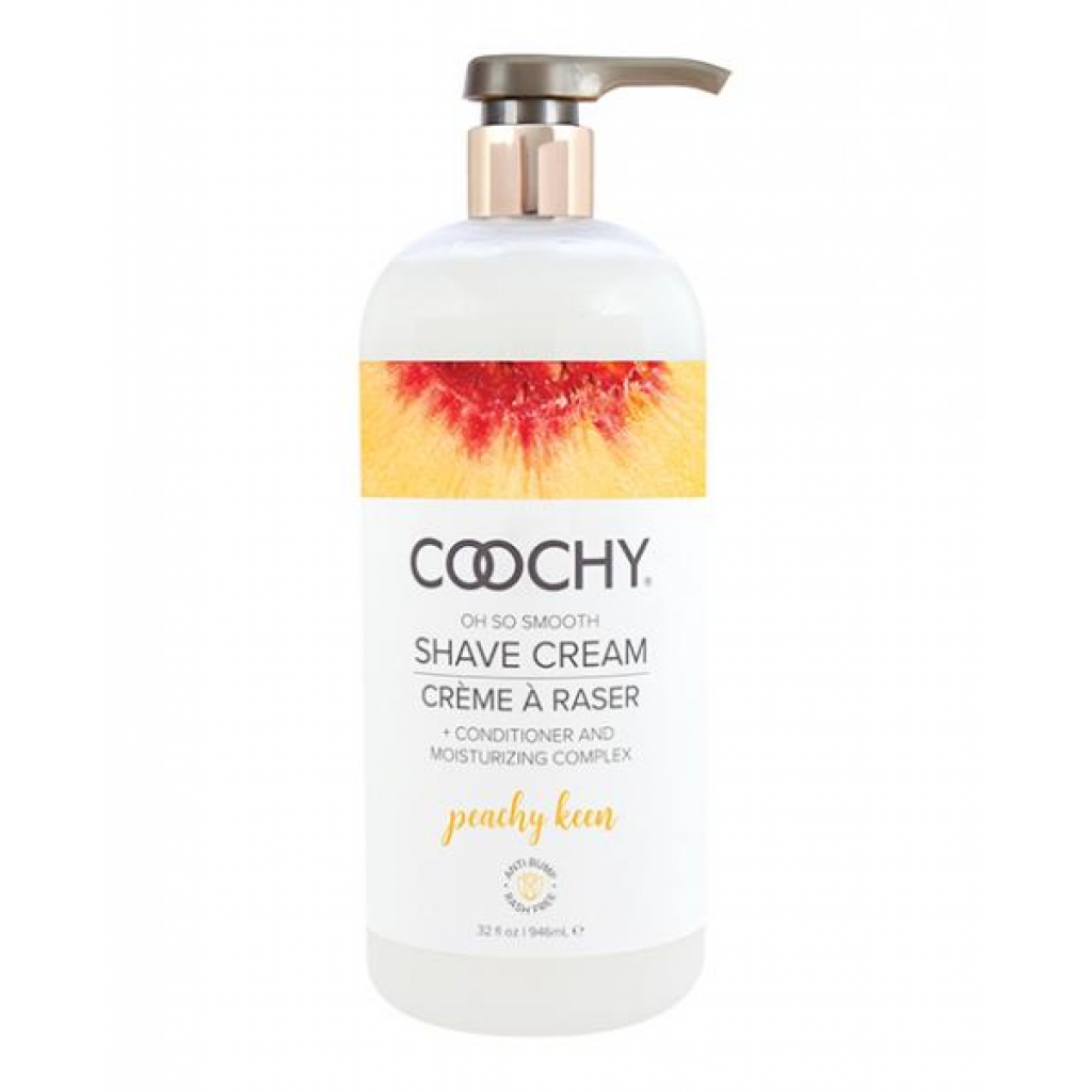 Coochy Shave Cream - Peachy Keen - 32 Fluid Ounces