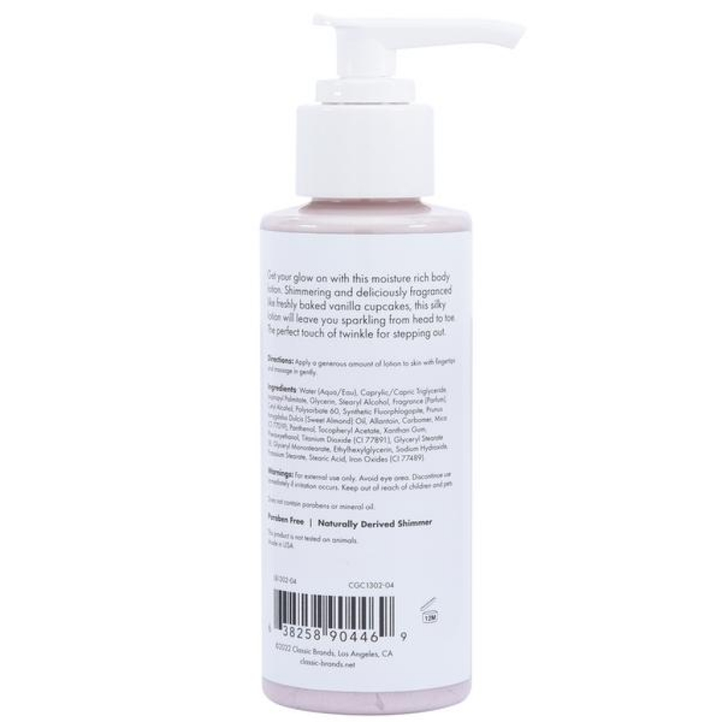 Glow Vanilla Cupcake Shimmer Lotion - Pink 4 Fl Oz