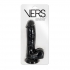 Vers Liquid Silicone Suction Dildo - Innovative Pleasure in Black