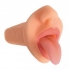 Mistress Courtney Deep Throat Mouth Stroker - Vanilla Beige