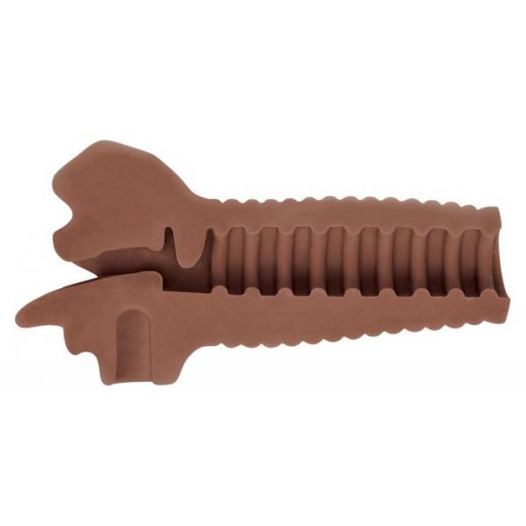 Mistress Mercedes Mouth Stroker - Chocolate Brown