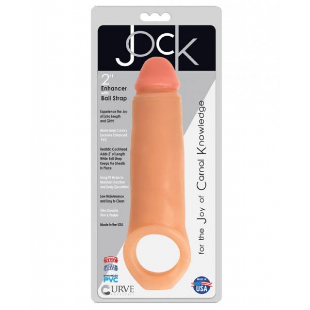 Jock Enhancer 2-Inch Extender with Ball Strap - Beige