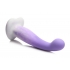 Simply Sweet Slim G-spot Silicone Dildo - Purple/White