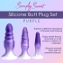 Simply Sweet Silicone Butt Plug Set - Purple