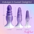 Simply Sweet Silicone Butt Plug Set - Purple