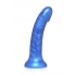 Simply Sweet 7 In Metallic Silicone Dildo - Blue