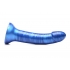 Simply Sweet 7 In Metallic Silicone Dildo - Blue