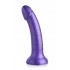 Simply Sweet 7-Inch Metallic Silicone Dildo - Purple