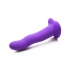 Simply Sweet Vibrating Wavy Silicone Dildo with Remote - Purple Delight