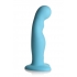 Simply Sweet Vibrating Thick Silicone Dildo with Remote - Teal