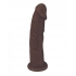 Fleshstixxx 6 inches Silicone Dildo - No Balls Brown