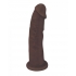 FleshStixxx 7 inches Silicone Dildo - No Balls Brown