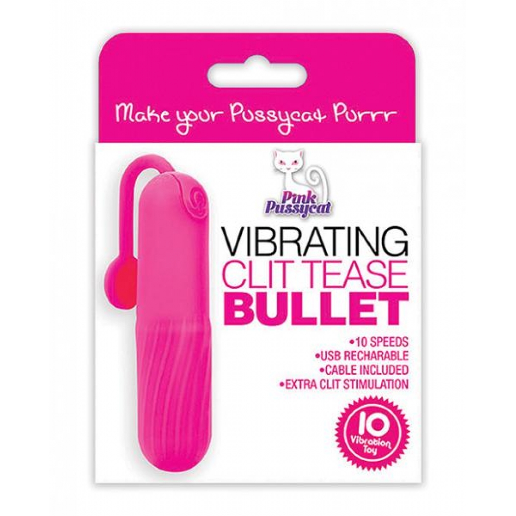 Pink Pussycat Clit Tease Bullet - Vibrator