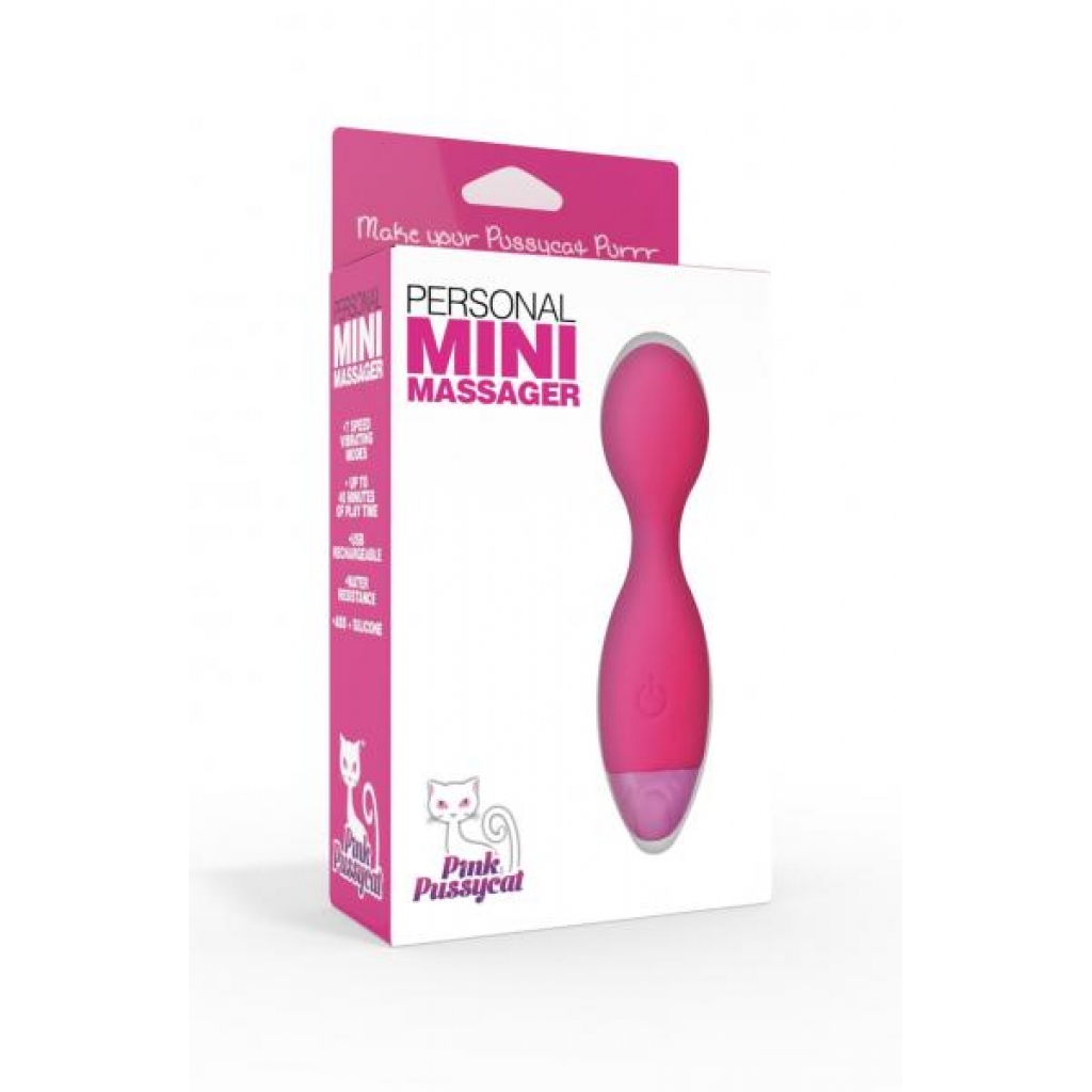 Pink Pussycat Mini Wand Massager