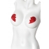 Coquette Lingerie Broken Hearts Pasties - Red