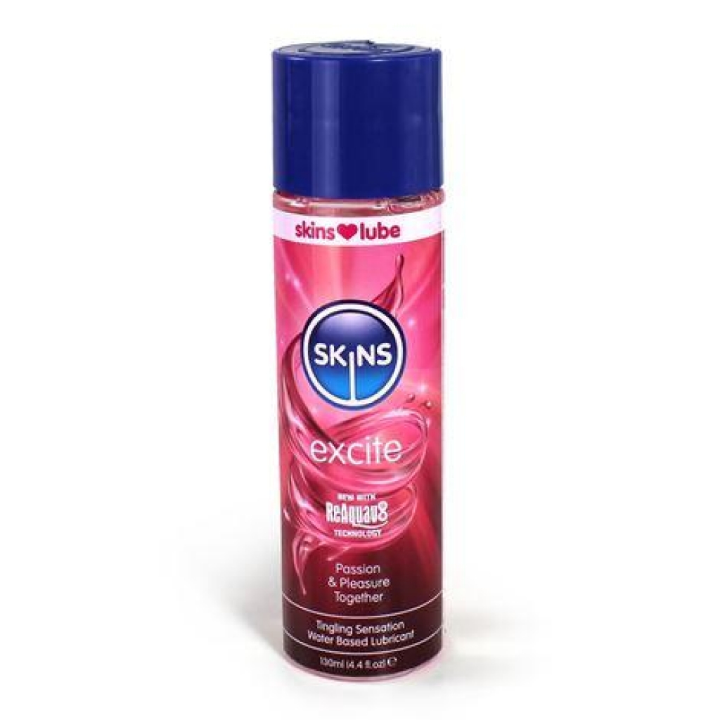 Skins Excite Tingling Water Based Lubricant - 4.4 Oz