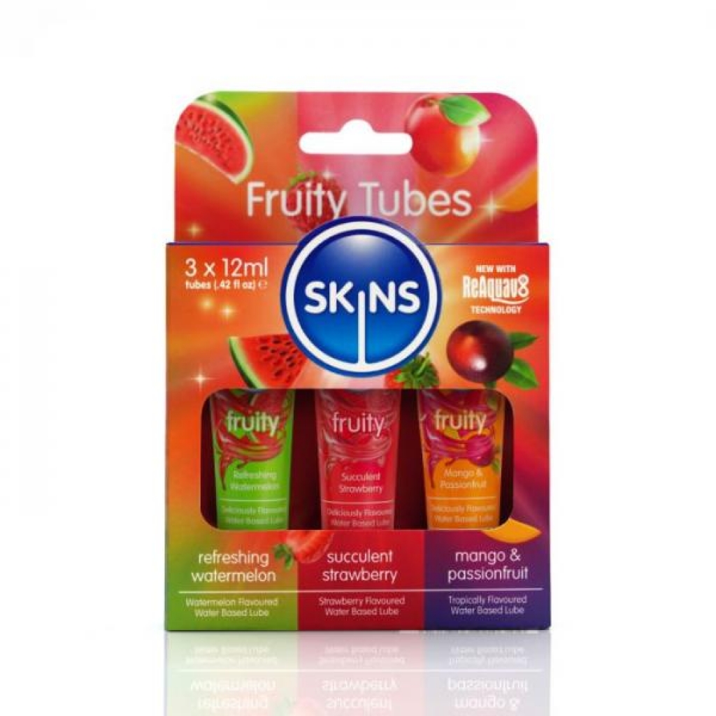 Skins 12ml Sampler Tubes Fruity 3pk - Flavorful Lubrication