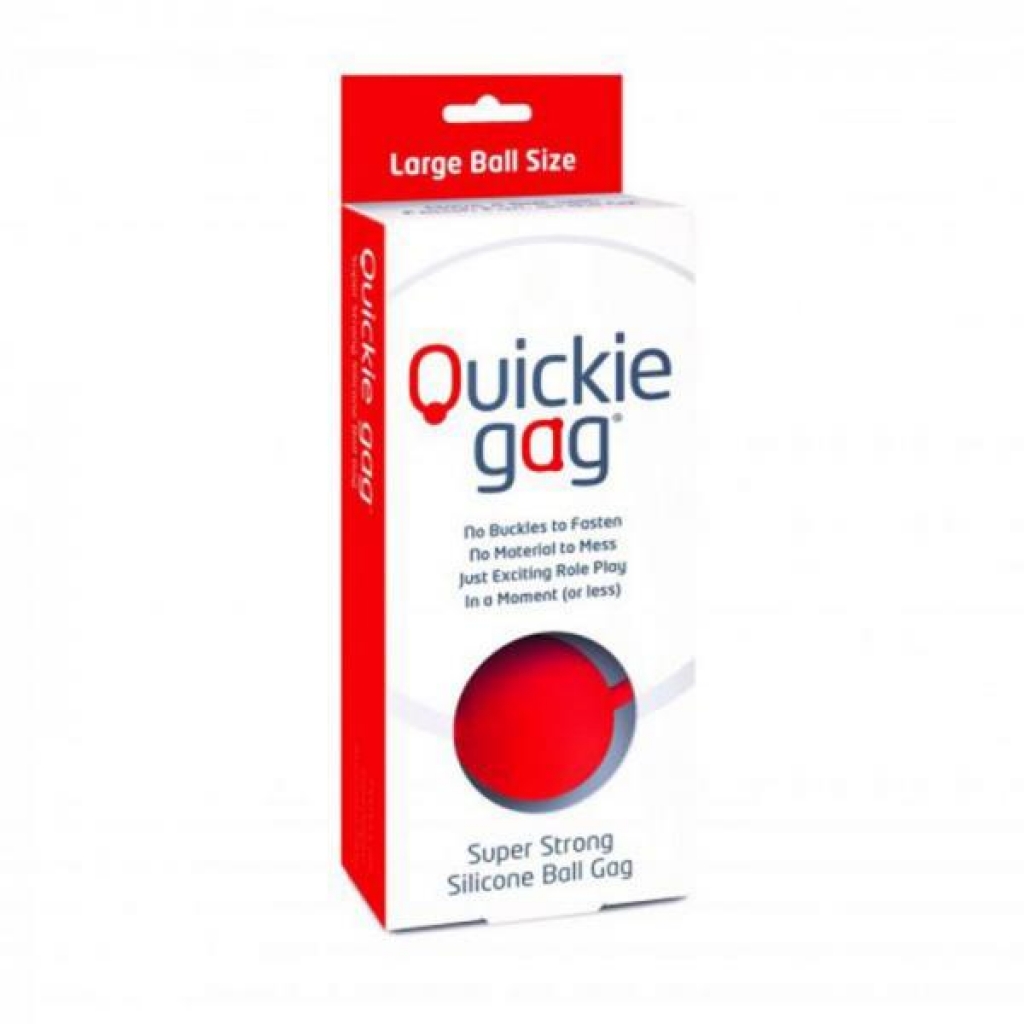 Quickie Ball Gag - Red Large