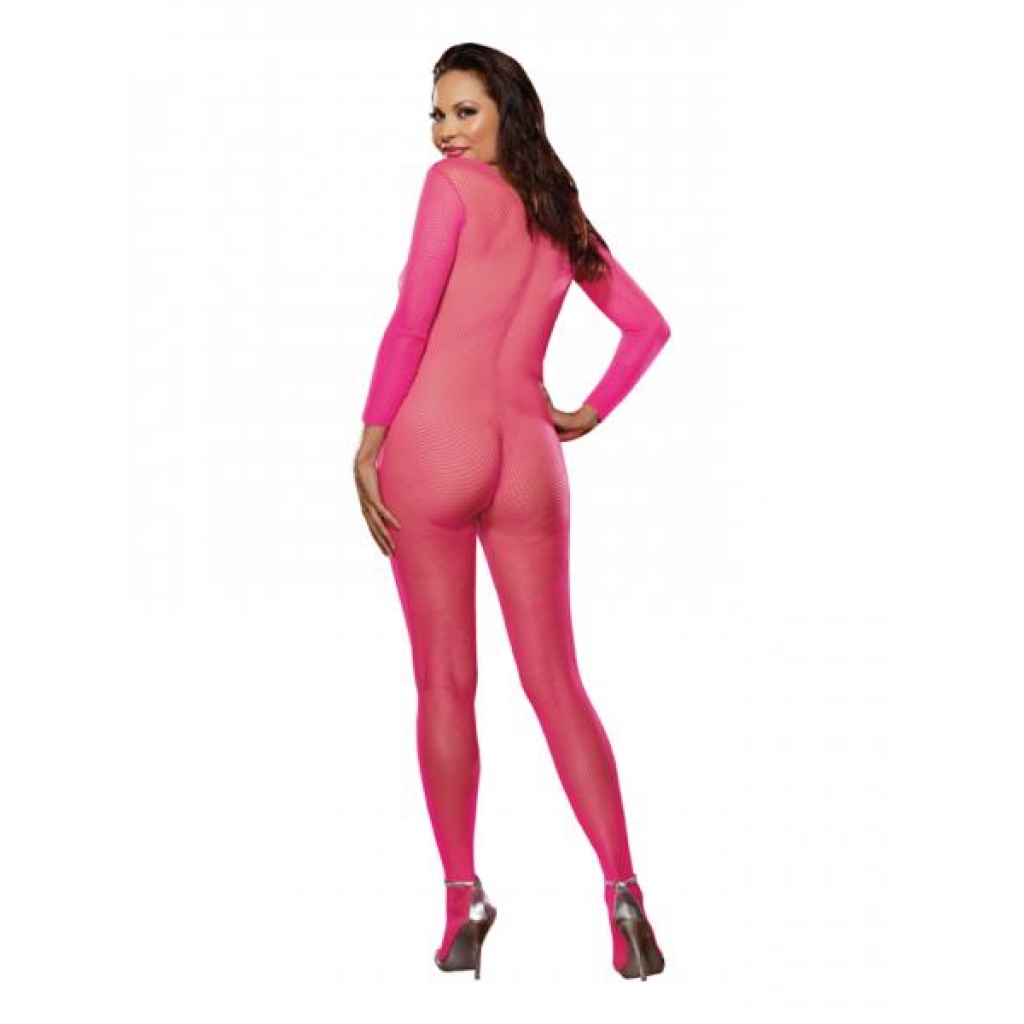 Body Stocking Neon Pink - One Size Queen