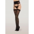 Sheer Crisscross Stockings - Black O/S