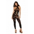 Asymmetrical Bodystocking - Alluring Black Opaque Design