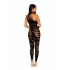 Asymmetrical Bodystocking - Alluring Black Opaque Design