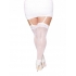 Sheer Thigh High Bride Sequin Back - One Size Queen