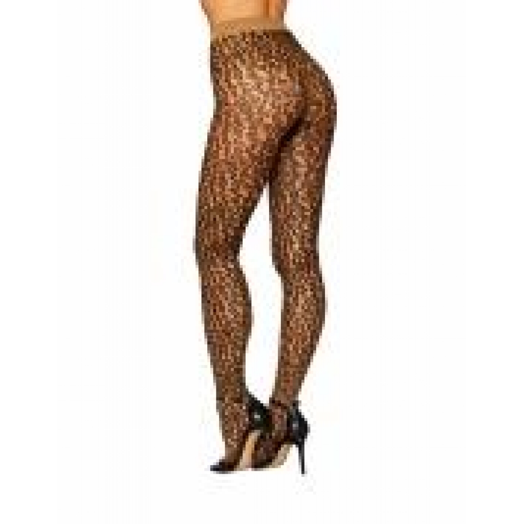 Sheer Leopard Pantyhose - One Size Fits Most