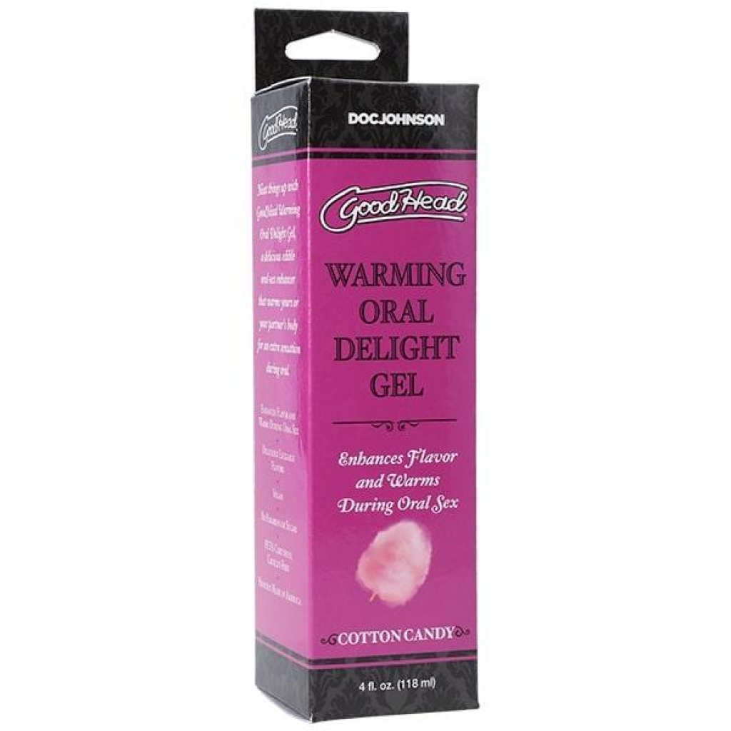 Goodhead Warming Oral Delight Gel - Cotton Candy 4 Oz