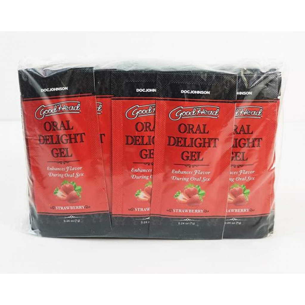 Goodhead Oral Delight Gel - Bulk Refill (Strawberry, 48 Pcs, 0.24 Oz)