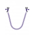 Merci Chained Up Nipple Clamps - Violet Purple