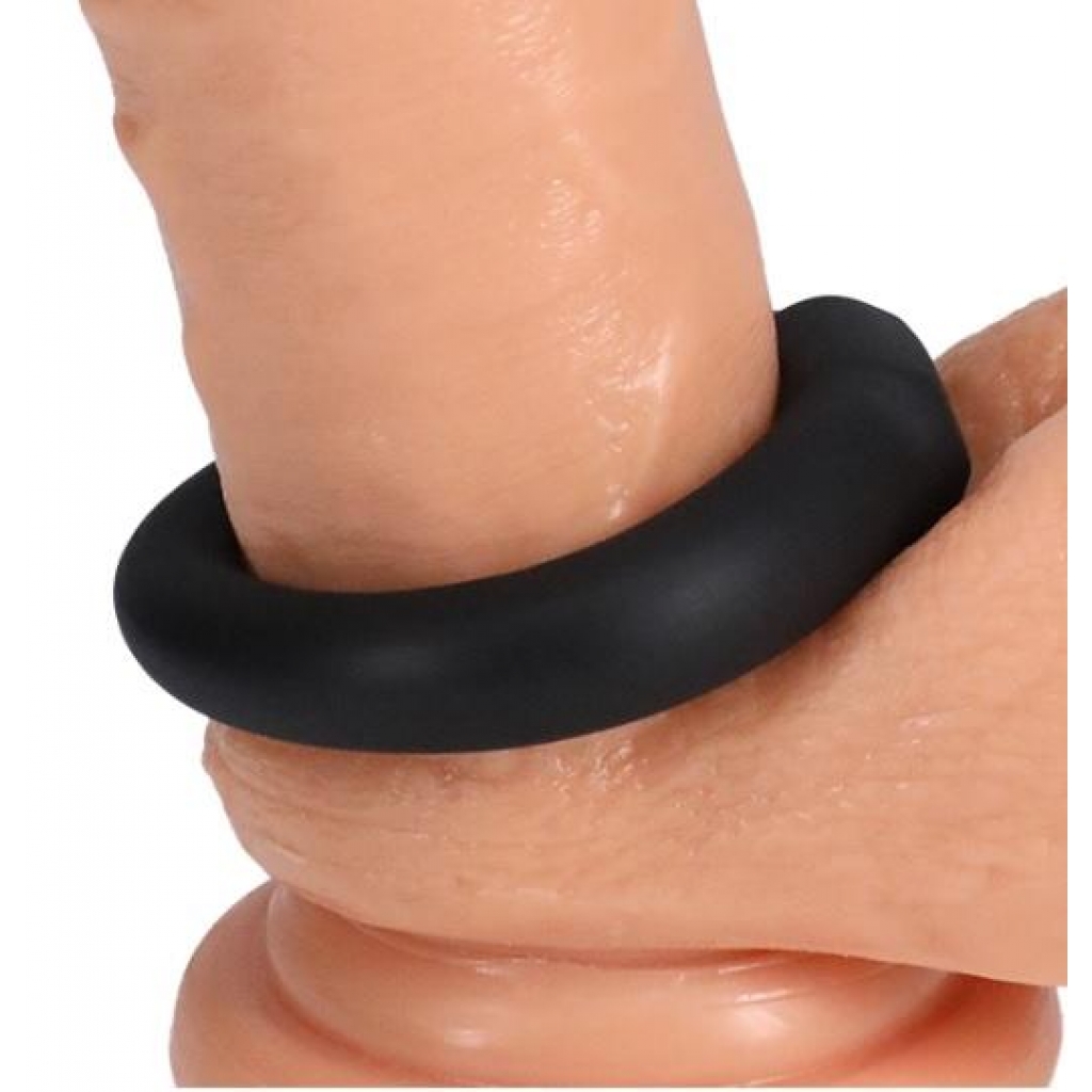 Rock Solid Ultra-Comfort Mega Cock Ring - Black