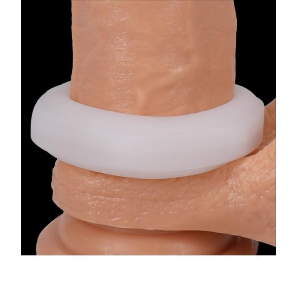 Rock Solid Nutt Translucent White Cock Ring