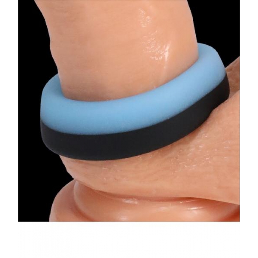 Rock Solid Big O Ring - Black & Blue